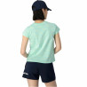 Women’s Short Sleeve T-Shirt Crewneck Champion  Croptop Aquamarine