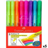 Fluorescent Marker Set Faber-Castell Textliner 38 5 Units