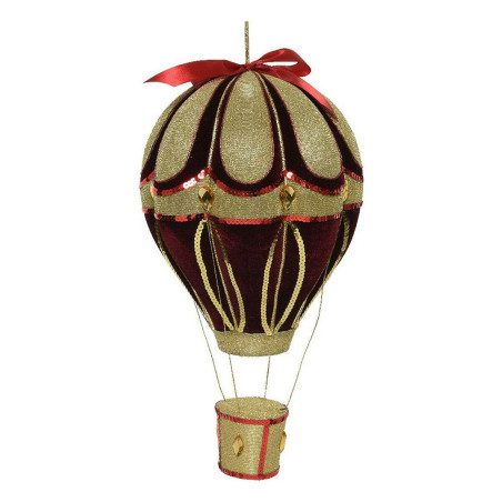 Christmas bauble Polyester Velvet Balloon (Ø 23 x 40 cm)