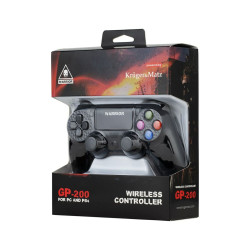 Wireless Gaming Controller Kruger & Matz Warrior GP-200 Black Bluetooth PC PlayStation 4