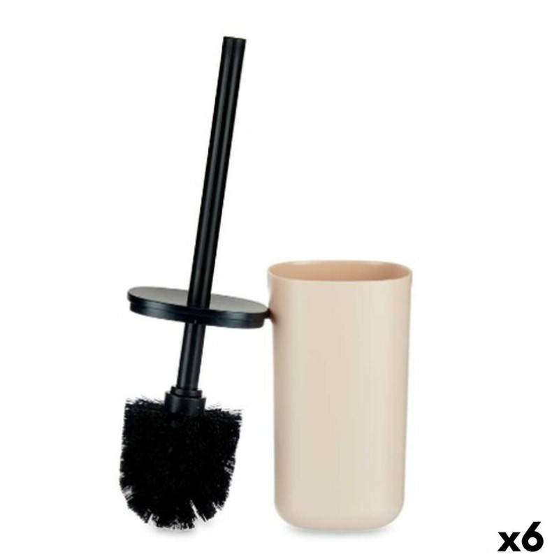 Toilet Brush Beige polystyrene 9,6 x 35 x 9,6 cm (6 Units)