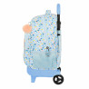 School Rucksack with Wheels Moos Lovely Blue 33 X 45 X 22 cm