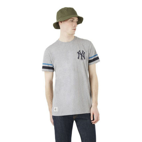 Men’s Short Sleeve T-Shirt New Era Heritage Stripe New York Yankees Grey Light grey