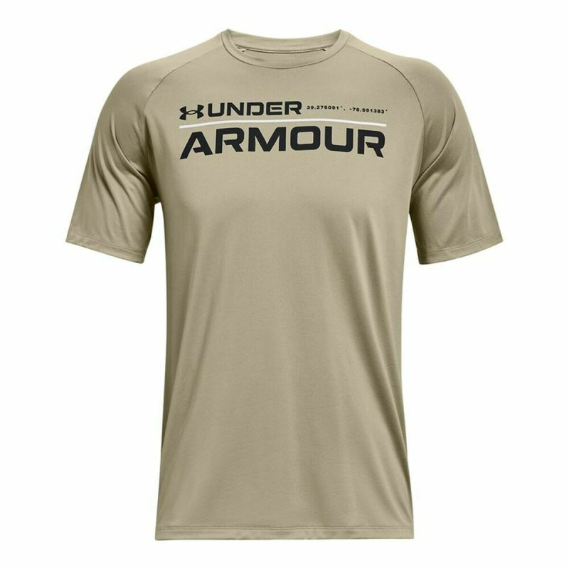 Short Sleeve T-Shirt Under Armour Wordmark Green