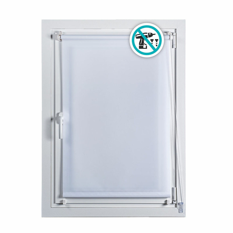 Roller blinds Stor Planet Clip&Fix White (90 x 180 cm)