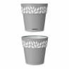 Self-watering flowerpot Stefanplast Grey 15 x 15 x 15 cm White Plastic (12 Units)