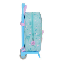 School Rucksack with Wheels Frozen Hello spring Blue 22 x 27 x 10 cm