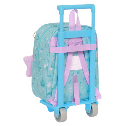 School Rucksack with Wheels Frozen Hello spring Blue 22 x 27 x 10 cm