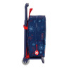 School Rucksack with Wheels Spider-Man Neon Navy Blue 22 x 27 x 10 cm