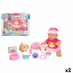 Baby Doll with Accessories Colorbaby Pitusos 31 cm 2 Units