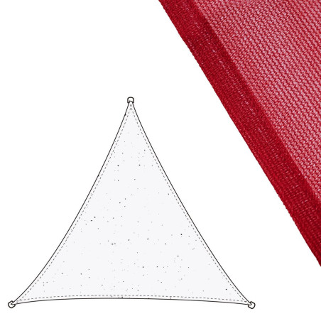 Shade Sails Awning Cherry Polyethylene 300 x 300 x 0,5 cm