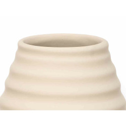 Vase Beige Ceramic 22 x 44 x 22 cm (2 Units) Stripes