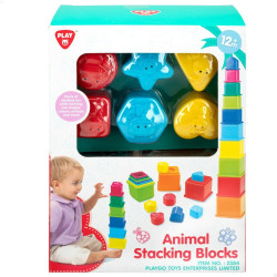 Stacking Blocks PlayGo 16 Pieces 4 Units 10,5 x 9 x 10,5 cm