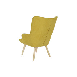 Armchair DKD Home Decor Yellow Beige Light grey 70 x 73 x 100 cm