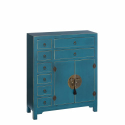 Sideboard ORIENTE 73 x 26 x 90 cm Blue DMF