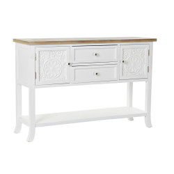 Console DKD Home Decor 120 x 36 x 80,5 cm Fir Natural White MDF Wood