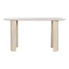 Side table DKD Home Decor White Wood Mango wood 147 x 45 x 76 cm