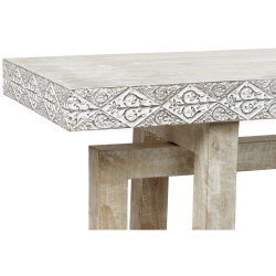 Console Home ESPRIT White Mango wood 140 x 38 x 72 cm