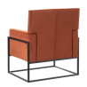 Armchair Black Red Wood 74 x 67 x 87,5 cm