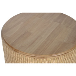 Small Side Table Home ESPRIT Natural Rope Fir 70 x 70 x 42 cm