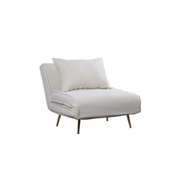 Sofabed DKD Home Decor Cream Metal Scandi 90 x 90 x 84 cm