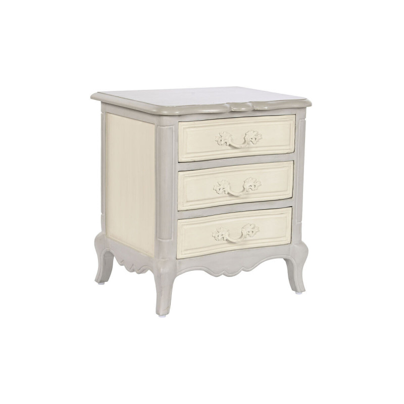 Nightstand Home ESPRIT Grey Mango wood 55 x 45 x 60 cm