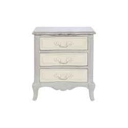 Nightstand Home ESPRIT Grey Mango wood 55 x 45 x 60 cm