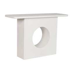 Console Home ESPRIT Yellow White Fir MDF Wood 120 x 40 x 80 cm