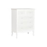 Chest of drawers Home ESPRIT White Beige Wood MDF Wood Romantic 80 x 42 x 105 cm