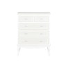 Chest of drawers Home ESPRIT White Beige Wood MDF Wood Romantic 80 x 42 x 105 cm