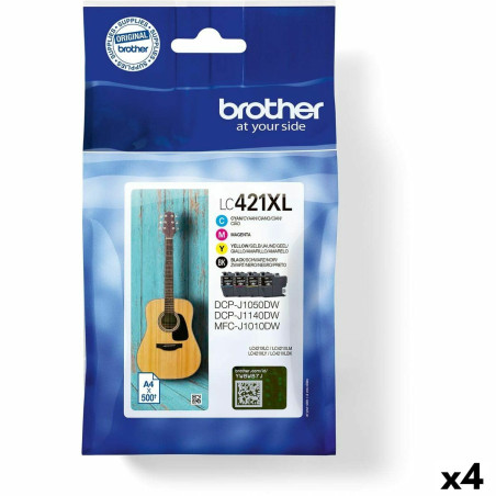 Original Ink Cartridge Brother LC421XL Black/Cyan/Magenta/Yellow (4 Units)