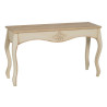 Console Cream Natural Fir wood MDF Wood 135 x 43 x 77 cm