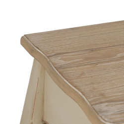 Console Cream Natural Fir wood MDF Wood 135 x 43 x 77 cm