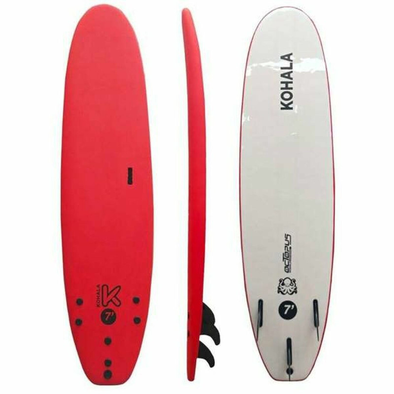 Surf Board Soft 7' Red Rigid