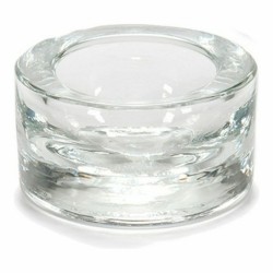 Candleholder Transparent Glass 7 x 3,5 x 7 cm (12 Units)