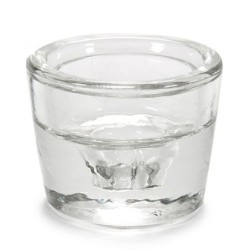 Candleholder Transparent Glass 6 x 4,3 x 6 cm (12 Units)