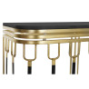 Console Home ESPRIT Black Golden Metal Marble 120 x 40 x 84 cm