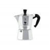 Italian Coffee Pot Bialetti Moka Express Silver Aluminium Metal 60 ml 1 Cup