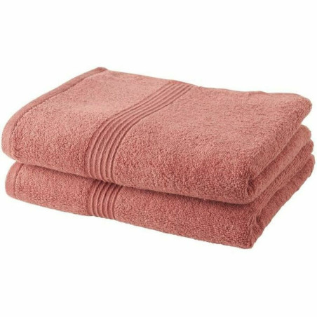 Towels Set TODAY Terracotta 100% cotton (2 Units)