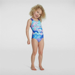 Swimsuit for Girls Speedo Digital Placement Blue