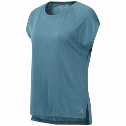 Women's Sleeveless T-shirt Reebok Burnout Blue