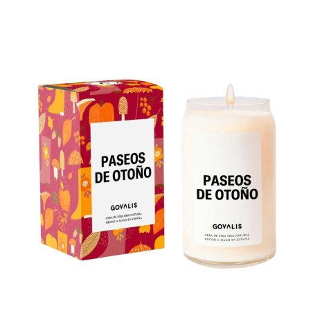 Scented Candle GOVALIS Paseos de Otoño (500 g)