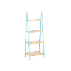 Bathroom Shelves Blue Natural Bamboo Pine 40 x 109,3 x 30 cm