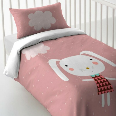 Cot Quilt Cover Haciendo el Indio Rabbit and Cloud