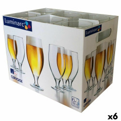 Beer Glass Luminarc Spirit Bar Transparent Glass 500 ml 6 Units (Pack 6x)