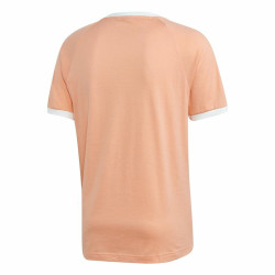 Men’s Short Sleeve T-Shirt Adidas 3 stripes Salmon