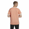 Men’s Short Sleeve T-Shirt Adidas 3 stripes Salmon