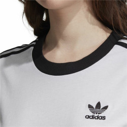 Women’s Short Sleeve T-Shirt Adidas 3 stripes White (36)