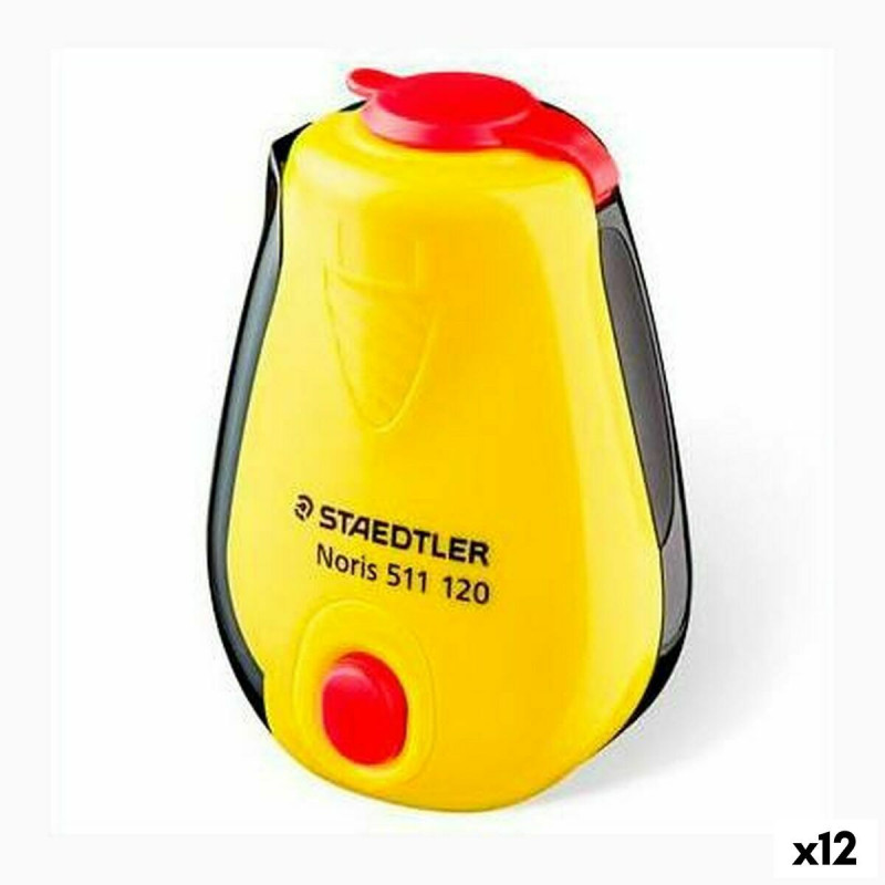 Pencil Sharpener Staedtler Yellow Black Plastic (12 Units)