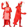 Costume for Adults Red Prawns animals (2 Pieces)